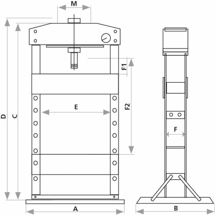 Presse Hydraulique Tonnes Manuelle Et Pneumatique B Ti Soud Par